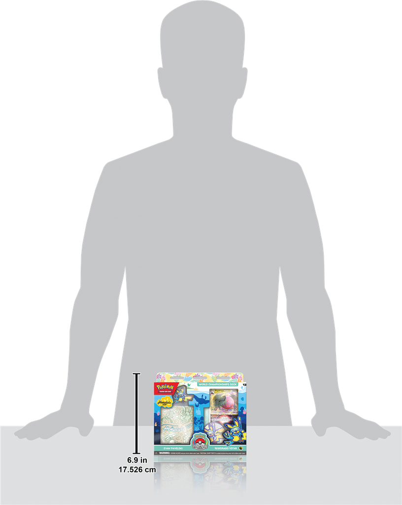 Pokémon Maak je klaar voor de strijd met de nieuwste Pokémon TCG World Champions Deck! Deze decks zijn replica's van decks die zijn gebruikt tijdens de Pokémon TCG Worlds 2024 in Hawaii. Elke Pokémon TCG World Champions Deck (WCS 2024) bevat: Deck bestaan