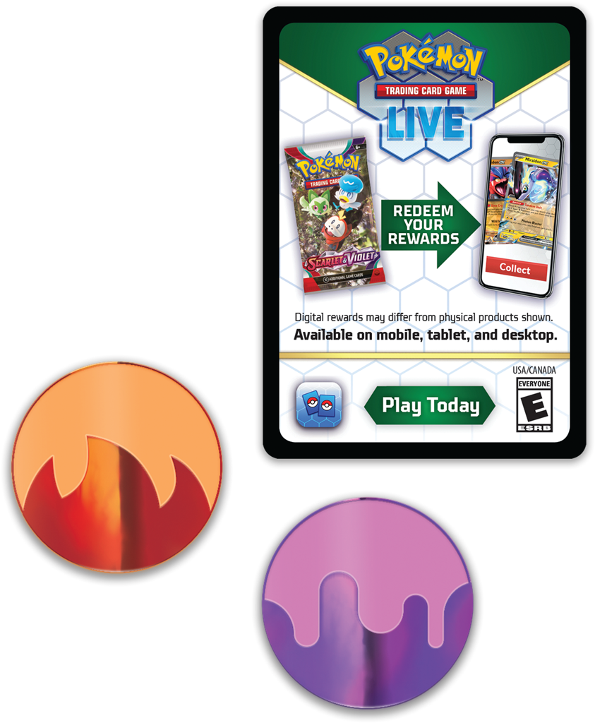 Pokémon Neem een duik en sla je tegenstanders knock-out met Dragapult ex!In dit product vind je de volgende items: 1 klaar om te spelen 60-kaart deck 6 toernooiklare schade-dobbelstenen 1 coin-flip dobbelsteen 2 munt-conditiemarkers 1 deck box 1 strategie