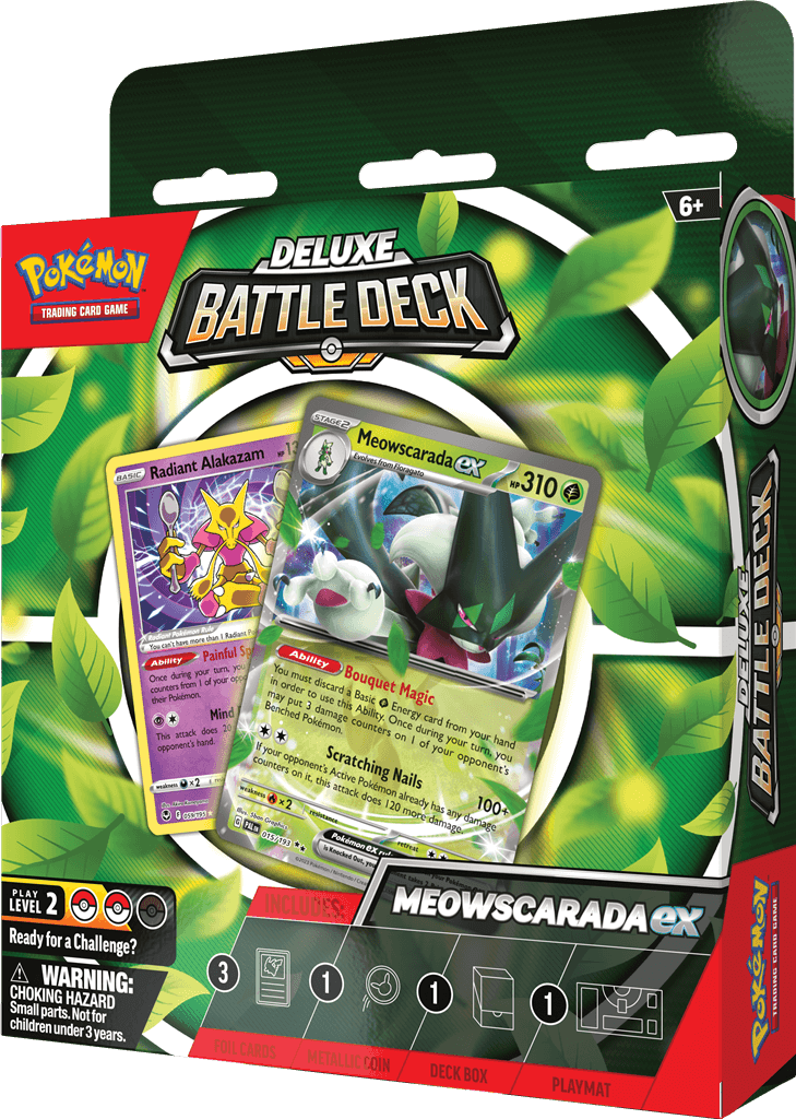 Pokémon Stap in de wereld van intense Pokémon-gevechten met het Pokemon Deluxe Battle Deck! Dit krachtige deck is ontworpen om trainers van elk niveau de ultieme vechtervaring te bieden en hen te helpen hun strategieën naar een hoger niveau te tillen.Het