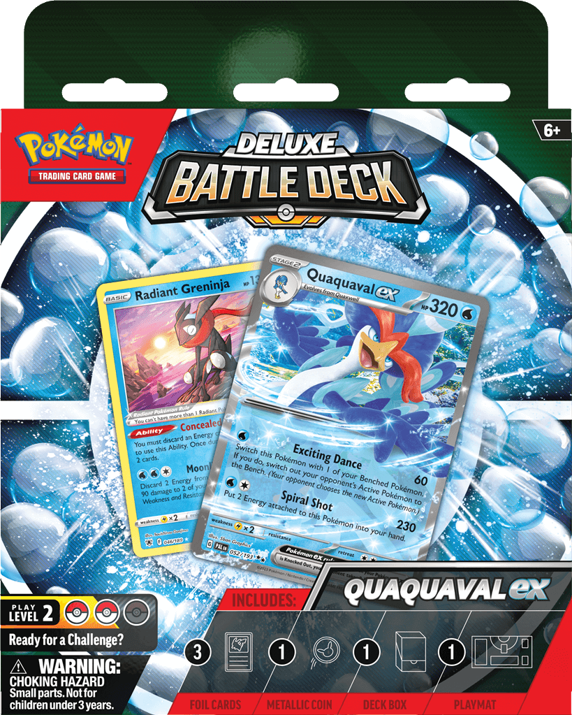 Pokémon Stap in de wereld van intense Pokémon-gevechten met het Pokemon Deluxe Battle Deck! Dit krachtige deck is ontworpen om trainers van elk niveau de ultieme vechtervaring te bieden en hen te helpen hun strategieën naar een hoger niveau te tillen.Het