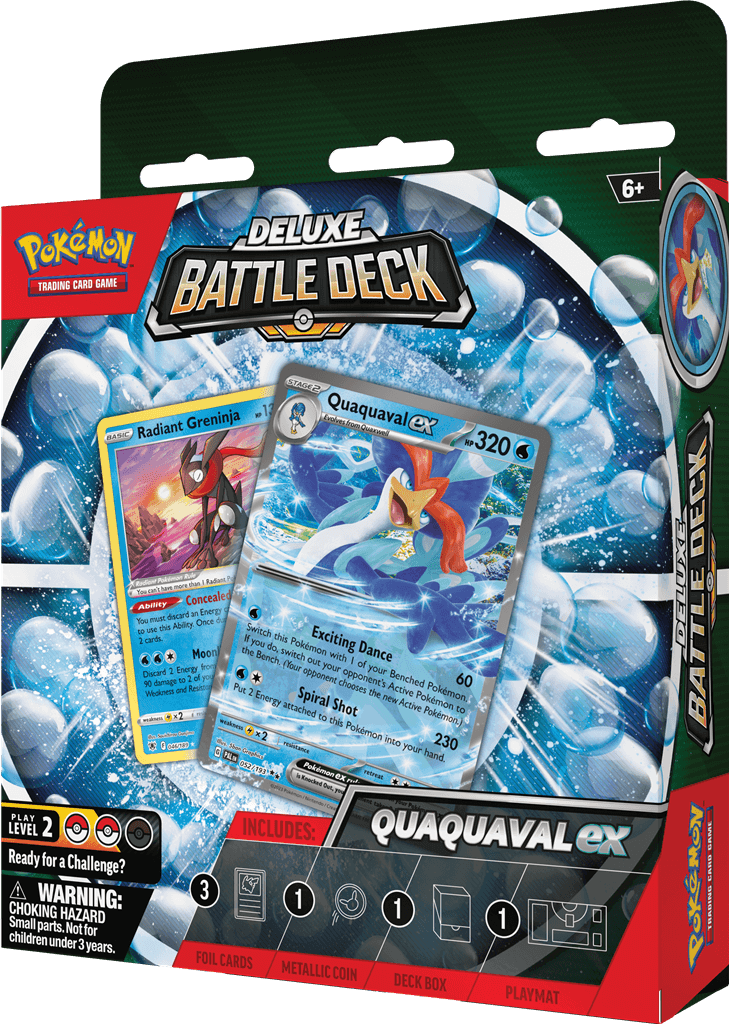 Pokémon Stap in de wereld van intense Pokémon-gevechten met het Pokemon Deluxe Battle Deck! Dit krachtige deck is ontworpen om trainers van elk niveau de ultieme vechtervaring te bieden en hen te helpen hun strategieën naar een hoger niveau te tillen.Het