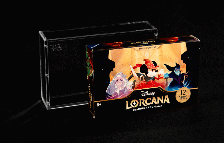 lorcana booster box acrylic case Disney Display – Cardstore screened Bearish logo Acrylic Display Case for Disney