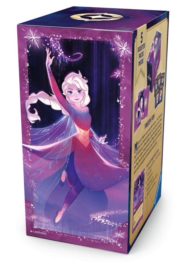 Lorcana Beleef de magie van Disney Lorcana met de exclusieve Fabled Gift Set: Elsa. Deze luxe verzamelbox is zorgvuldig samengesteld voor zowel verzamelaars als spelers, en bevat unieke items die nergens anders verkrijgbaar zijn. Inhoud van de set: 1 excl