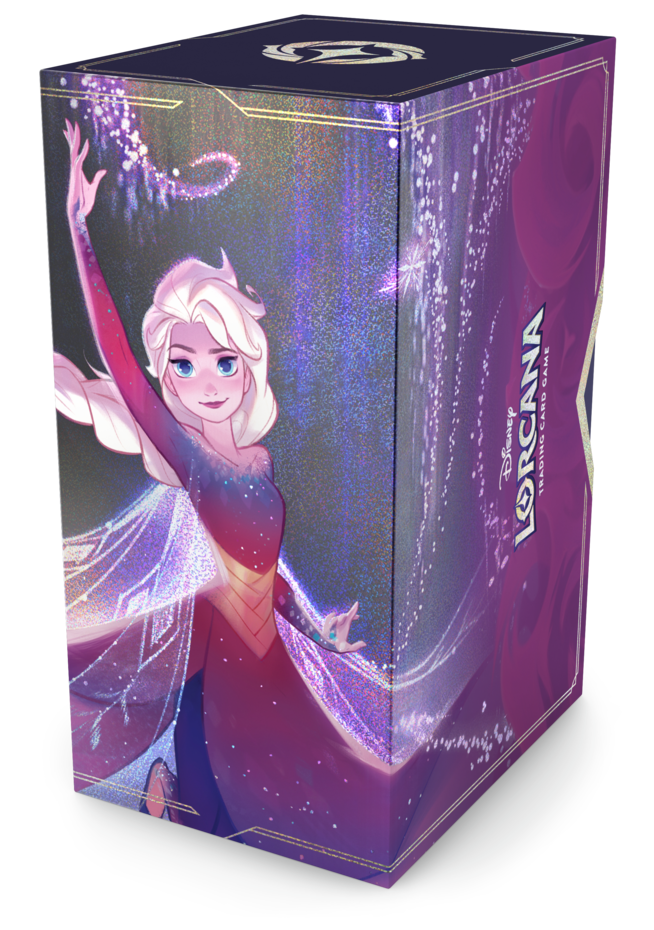 Lorcana Beleef de magie van Disney Lorcana met de exclusieve Fabled Gift Set: Elsa. Deze luxe verzamelbox is zorgvuldig samengesteld voor zowel verzamelaars als spelers, en bevat unieke items die nergens anders verkrijgbaar zijn. Inhoud van de set: 1 excl