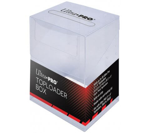 Accessoires Store and archive your valuable trading cards in Ultra PRO Toploaders with this clear, easy-to-use storage box made with archival-safe polypropylene material.Clear, see-through walls allow you to quickly check the contents to ensure you are pu