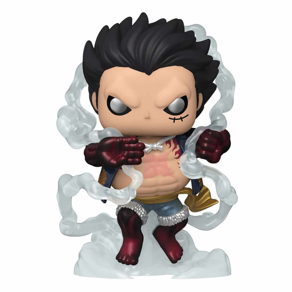 One Piece Betreed de wereld van ongeëvenaarde kracht en avontuur met de Luffy Gear 4 Pop! Deze verbluffend gedetailleerde vinyl pop brengt de legendarische Monkey D. Luffy in zijn indrukwekkende Gear Fourth-transformatie tot leven. Met zijn imposante vers