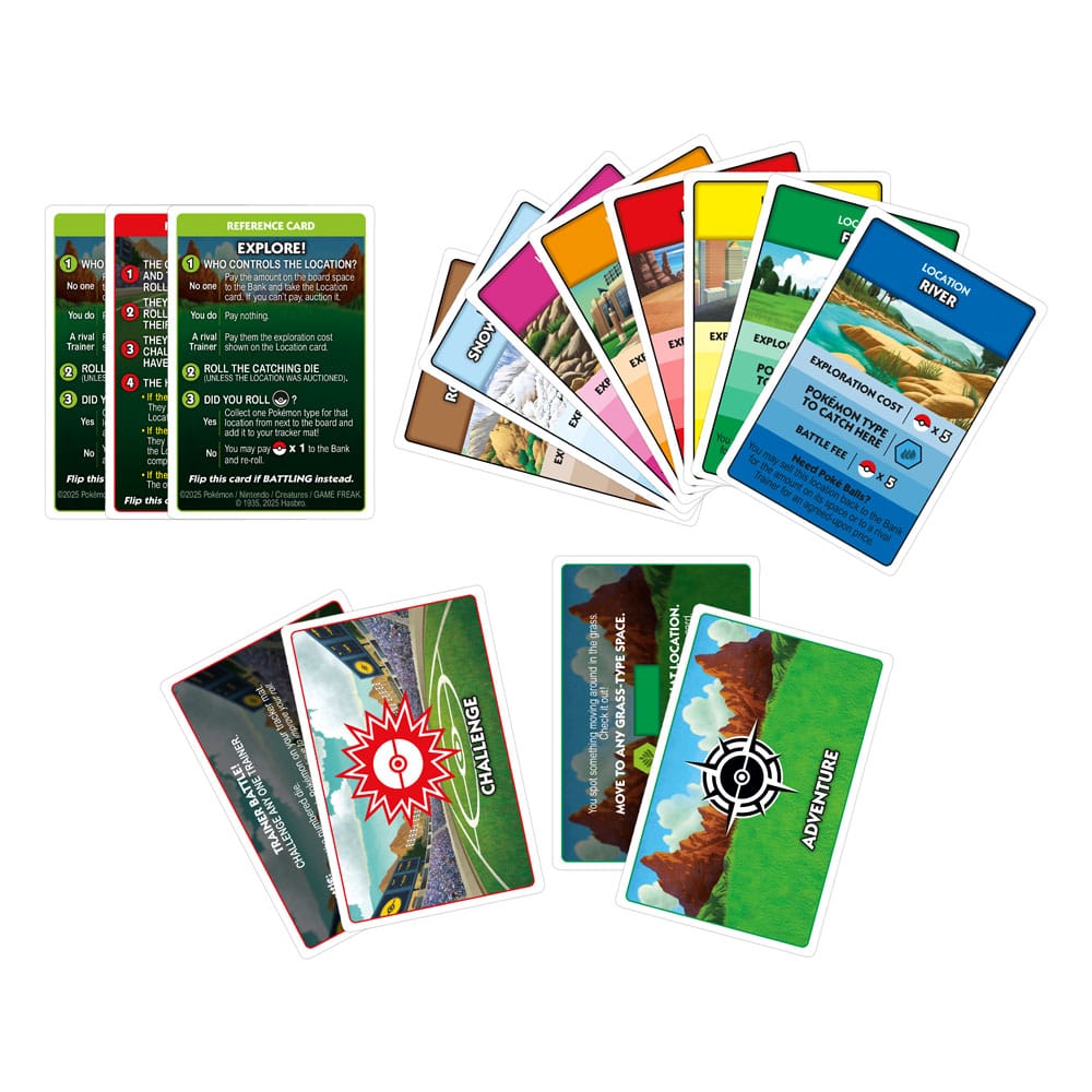 UITVERKOOP Race to catch the wild Pokémon! The Monopoly Pokémon Edition game combines classic Monopoly gameplay with thrilling Pokémon-catching action. Play as a Pokémon Trainer adventuring through a vast land with a Pokémon partner. In this fun kids game