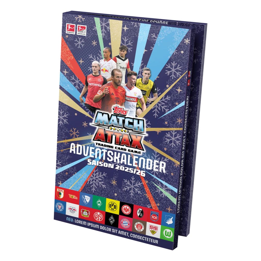 Calendrier de l'Avent Bundesliga Match Attax Cartes à collectionner 2025/26
