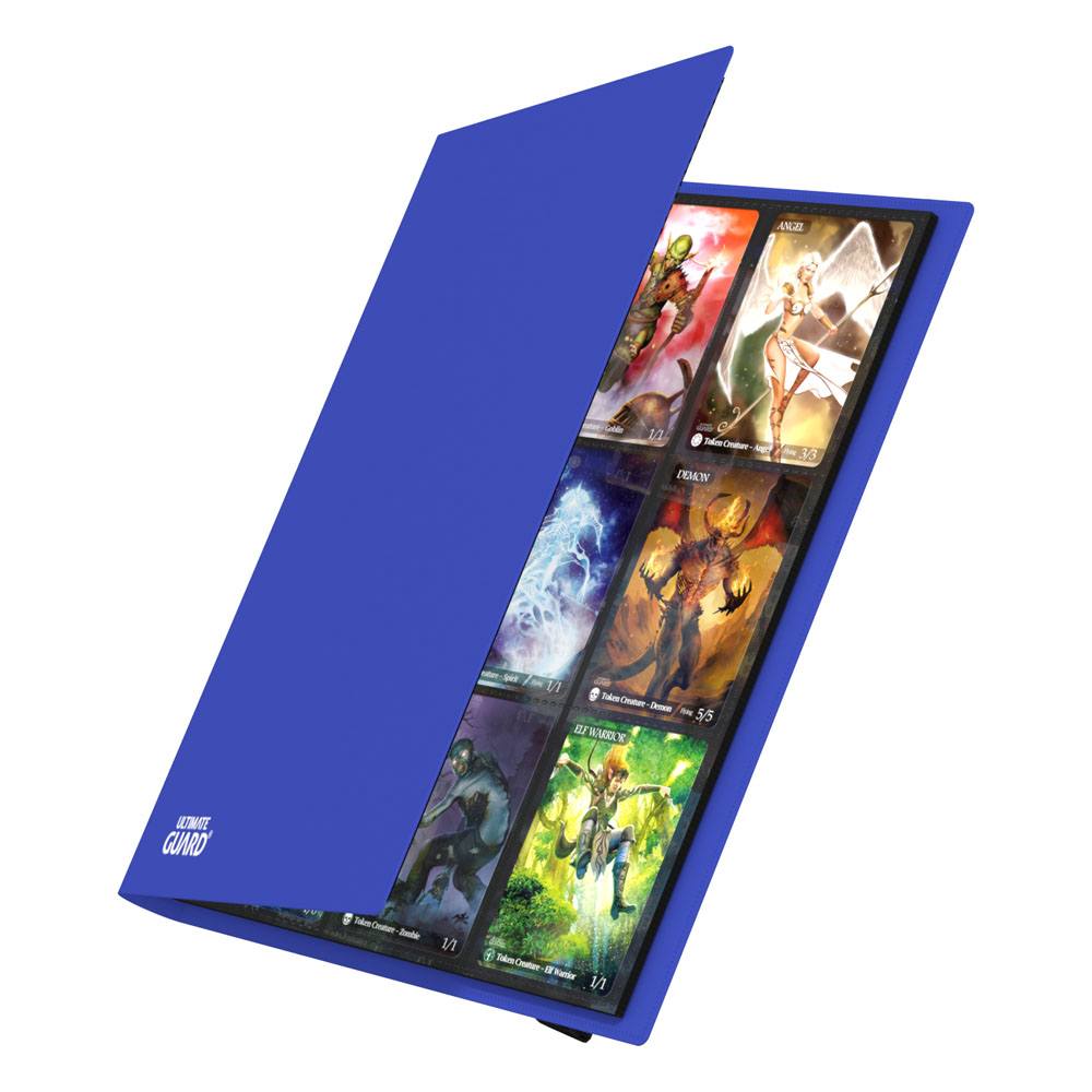 Accessoires High quality Portfolio with flexible, durable cover and 20 integrated 18-pocket-pages for all standard and Japanese sized gaming cards. Designed for 360 double-sleeved cards* Durable and flexible cover Elastic strap fastener Side-loading pocke