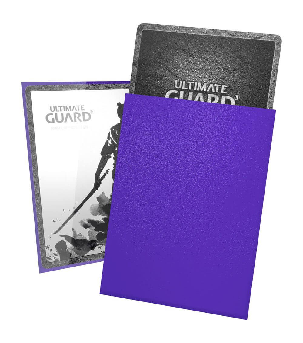 Accessoires Protect your cards like a Samurai with Ultimate Guard's Katana sleeves! Honoring the tradition of great Japanese craftmanship, these precision-made, top-of-the-line sleeves are fully opaque, extremely durable and will meet the highest standard