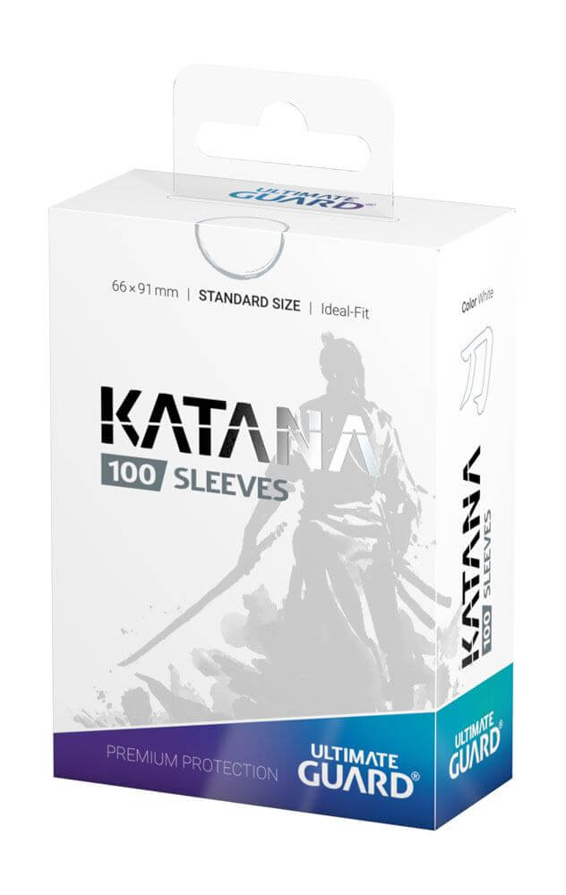 Accessoires Protect your cards like a Samurai with Ultimate Guard's Katana sleeves! Honoring the tradition of great Japanese craftmanship, these precision-made, top-of-the-line sleeves are fully opaque, extremely durable and will meet the highest standard