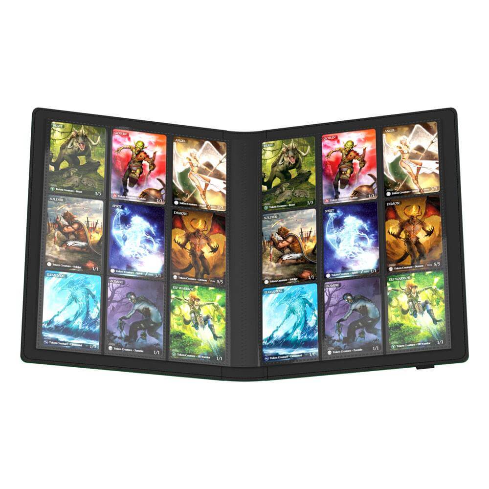 Accessoires High quality Portfolio with flexible and durable cover, innovative XenoSkin surface and 20 integrated 18-pocket-pages for all standard- and Japanese sized gaming cards. Designed for 360 double-sleeved cards* Resistant XenoSkin material Elastic