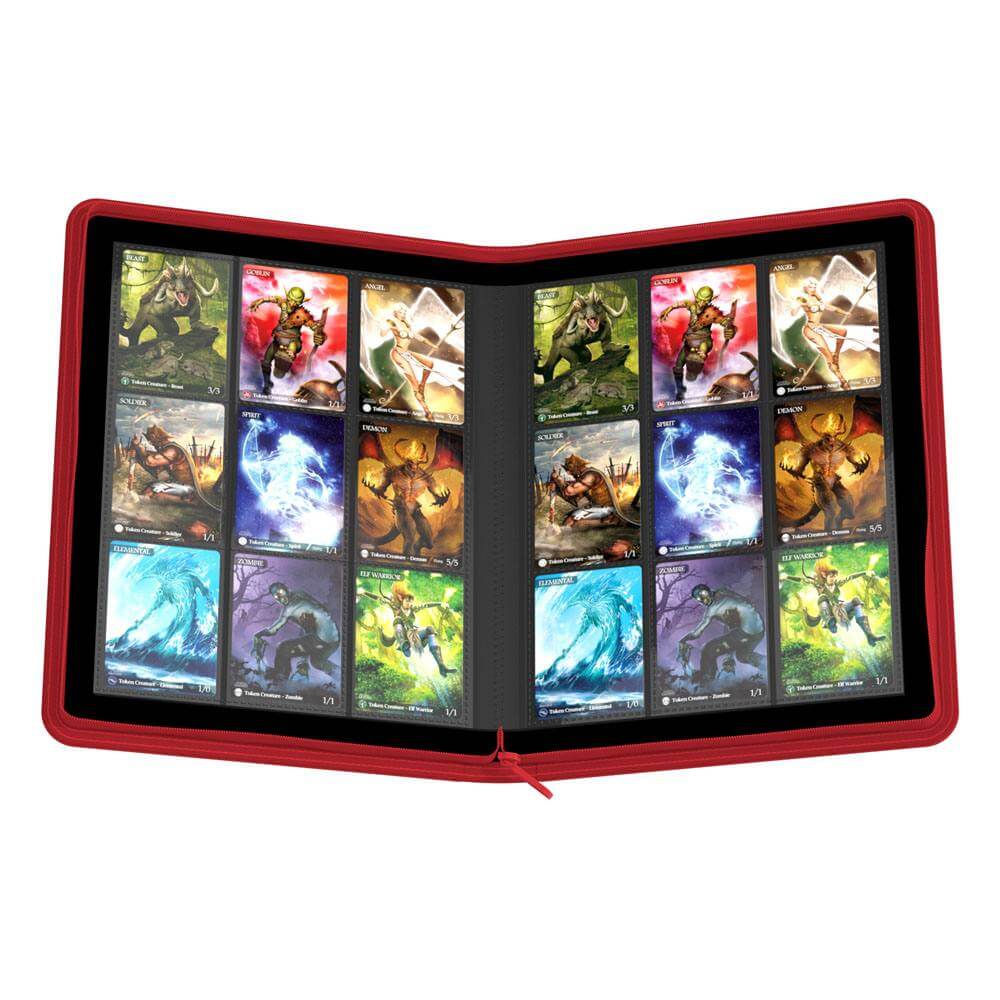 Accessoires High quality Portfolio with durable cover, innovative XenoSkin surface and 20 integrated 18-pocket-pages for all standard- and Japanese sized gaming cards. Zipper closure for extra security!- Designed for 360 double-sleeved cards*- Resistant X