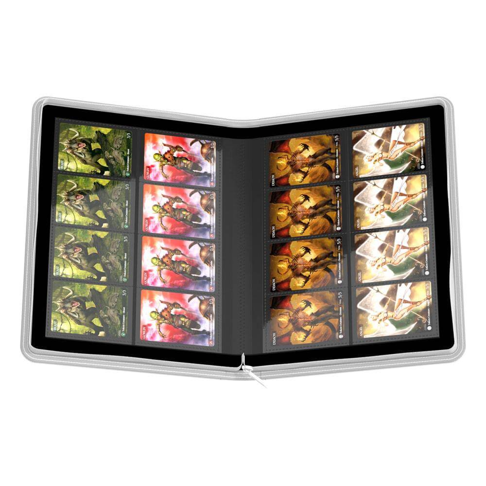 Accessoires High quality Portfolio with durable cover, innovative XenoSkin surface and 20 integrated 16-pocket-pages for all standard- and Japanese sized gaming cards. Zipper closure for extra security!- Designed for 320 double-sleeved cards*- Playset bin