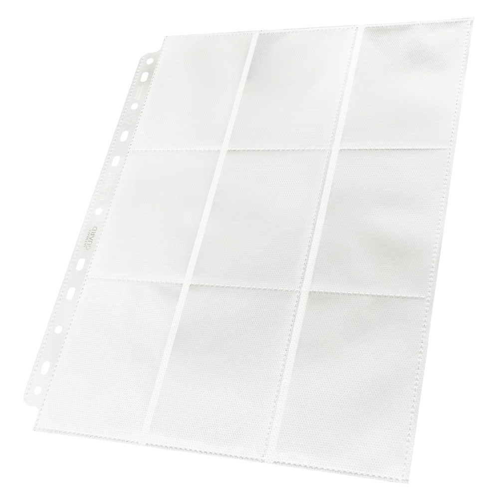 Accessoires High-quality, double-sided pocket pages (18 pockets, 9 pockets each on front and back side), that fit in almost any D-Ring-Binder, thanks to the double reinforced 11-hole strip. Each pack contains 50 pages for storing and carrying at least 900