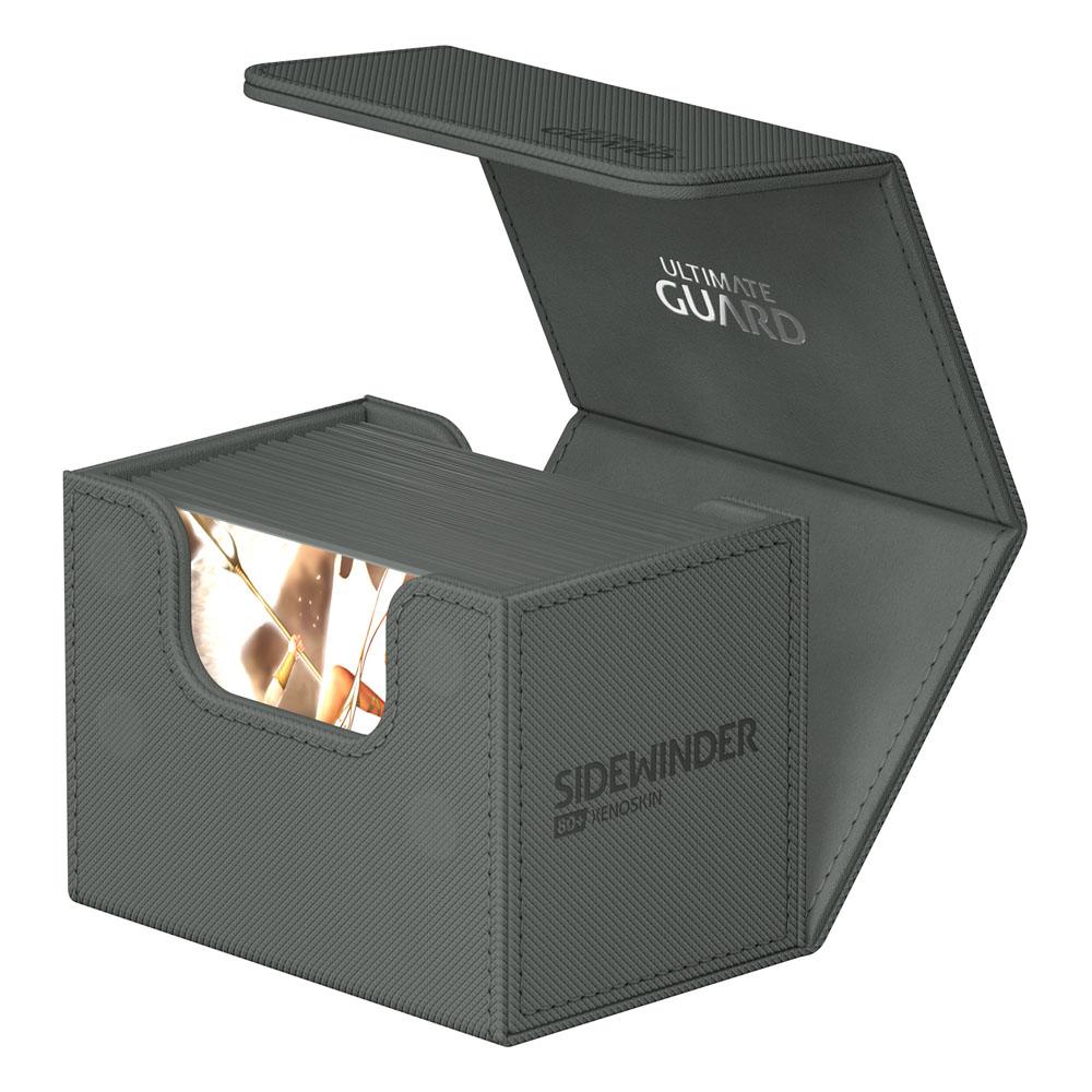 Accessoires Our convenient Sidewinder 80+ deck case provides easy access from both sides to your card deck. The box is optimized to hold 80 double-sleeved or 100 single-sleeved standard sized cards in Ultimate Guard Sleeves. The vibrant and elegant monoch