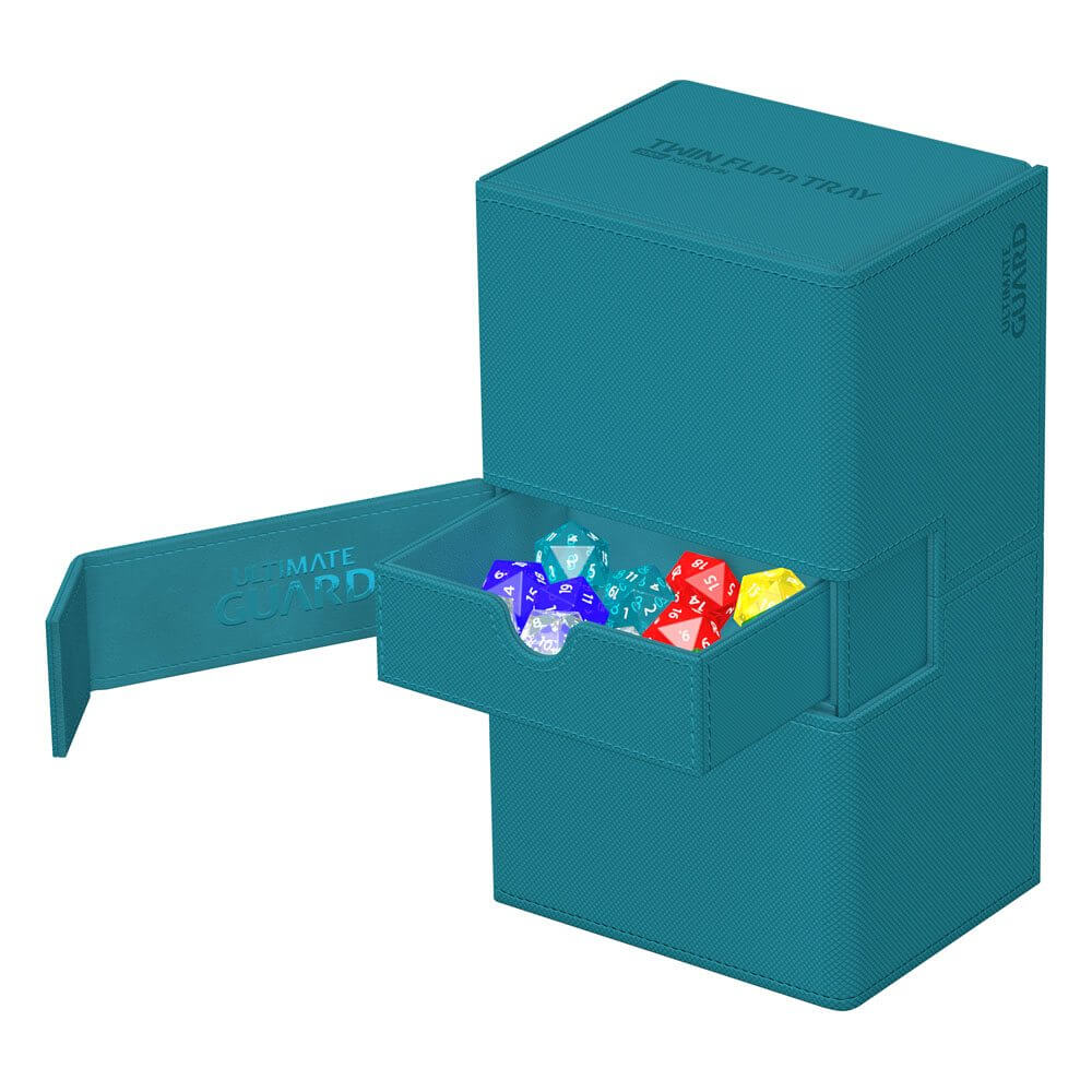 Accessoires One box, two card decks, and additional accessory tray: Our Twin Flip'n'Tray 200+ offers all the features a great deck box needs. Doubling the size of our classic Flip'n'Tray 100+, this box is the big sibling everyone is looking for. The Twin