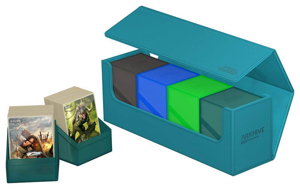 Accessoires Our Arkhive 400+ deck case has proven an excellent choice for storing and carrying large numbers of cards and/or multiple cases. Pair it with our Boulders and Deck Cases; store more than 175 Toploaders; or give your cube the home it deserves.S
