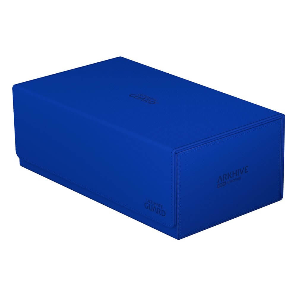 Accessoires Double your storage with our Arkhive 800+! This box offers space for more than 800 double-sleeved cards in standard size, can hold 350 Toploaders, or its two rows can simply be filled with a selection of your favorite deck boxes and cases. Its