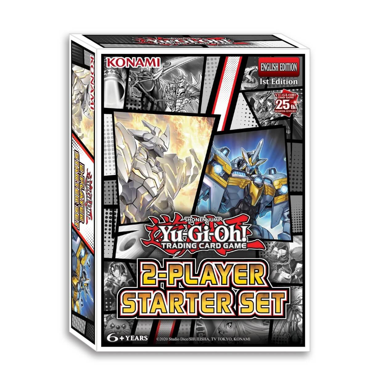 Yu-Gi-Oh The new Yu-Gi-Oh! TCG 2-Player Starter Set is the perfect way for any new Duelist to learn the ropes, with a friend, their family, or all by themselves!Using 2 different Decks to go head-to-head, the Starter Set’s 64-page comic book walks you thr