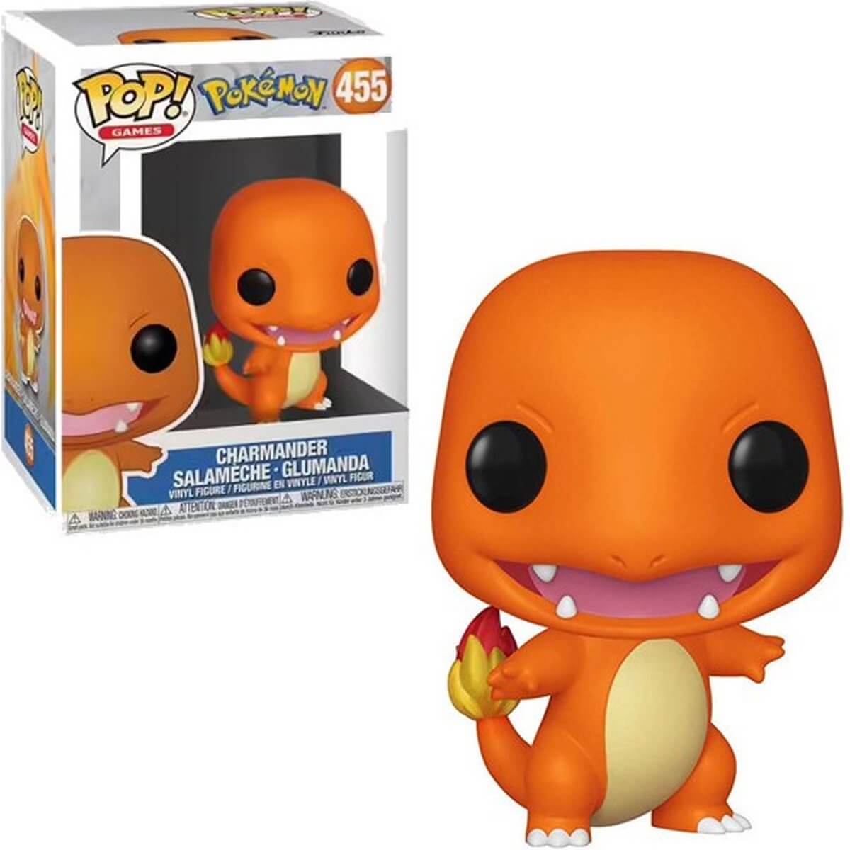 Pokémon Dit is Charmander als Funko Pop! figuur, komt verpakt in een window display box en is ongeveer 9 cm groot.