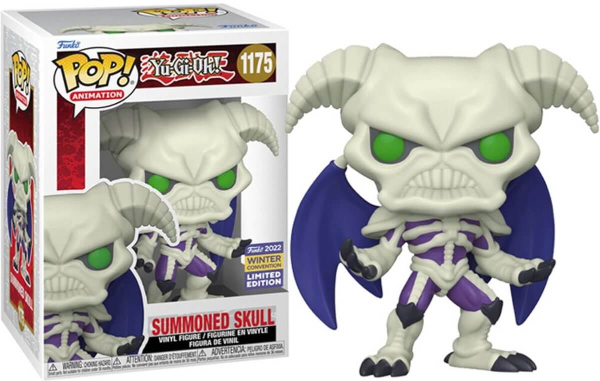 Yu-Gi-Oh Breng monsterlijke kracht naar je Yu-Gi-Oh! set met Pop! Summoned Skull. Laat deze exclusieve Pop! Summoned Skull los om aanvallen van vijandelijke troepen op te vangen. Laat Pop! Summoned Skull zweven in je collectie en plaats hem in je commando
