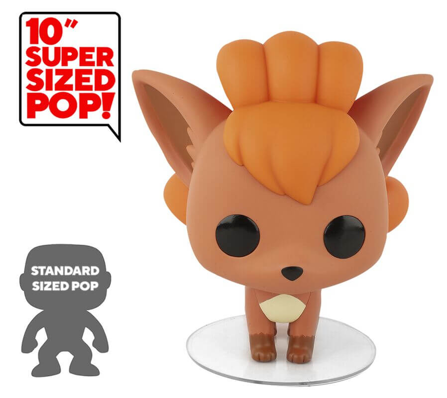Pokémon Dit is Vulpix als Funko Pop! figuur, komt verpakt in een window display box en is ongeveer 25 cm groot.