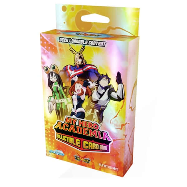 UITVERKOOP My Hero Academia Collectible Card Game - Deck-Loadable Content Wave 1.This pack contains 20 foils cards: 4 Character Cards, 2 of each Character's Attacks, and 2 of each Character's Foundations. Players get even more in this exciting expansion p