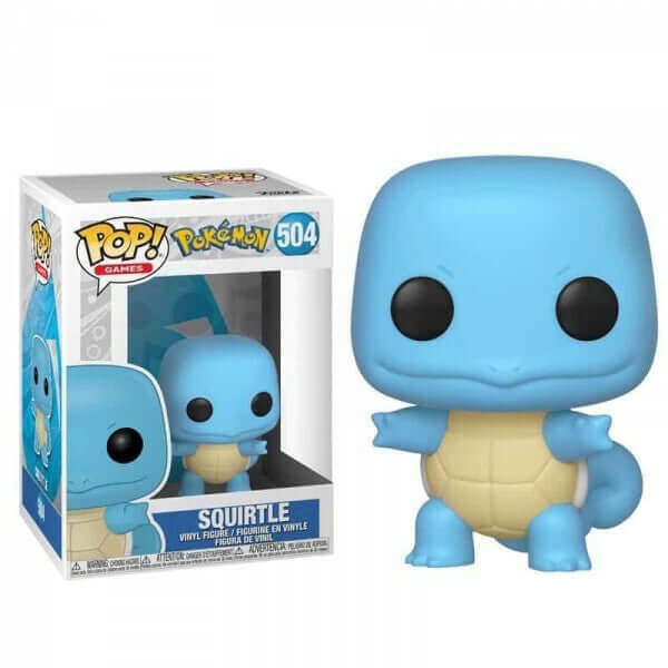 Pokémon Dit is Squirtle als Funko Pop! figuur, komt verpakt in een window display box en is ongeveer 9 cm groot.