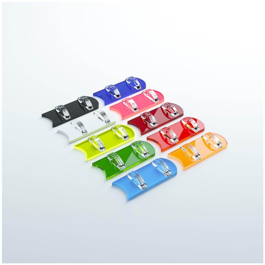 Accessoires Dit product bevat 10 card stands in verschillende kleuren.