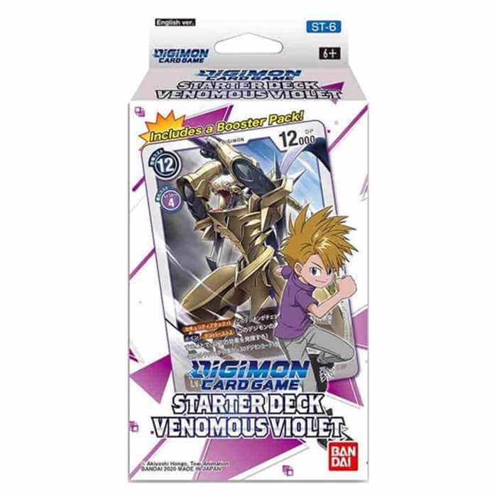 Digimon Bevat 54 kaarten, 2 memory gauges en 1 Digimon Booster Pack.
