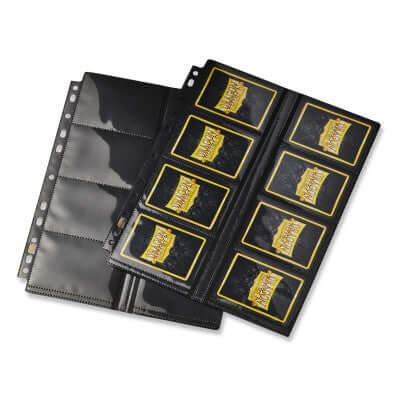 Accessoires Dragon Shield 16-Pocket Pages have rounded corners and soft-touch edges that eliminate sharp edges for good. The obvious choice for your home collection that fits perfectly with your Slipcase Binders! 50 tough polypropylene binder pages. 16 ce