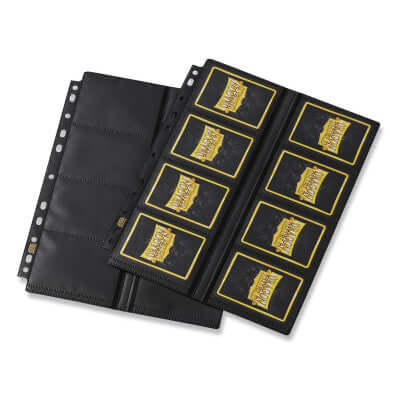 Accessoires Dragon Shield 16-Pocket Pages hebben afgeronde hoeken en zachte randen: 50 pagina`s per pak, gemaakt voor standaard formaat kaarten.