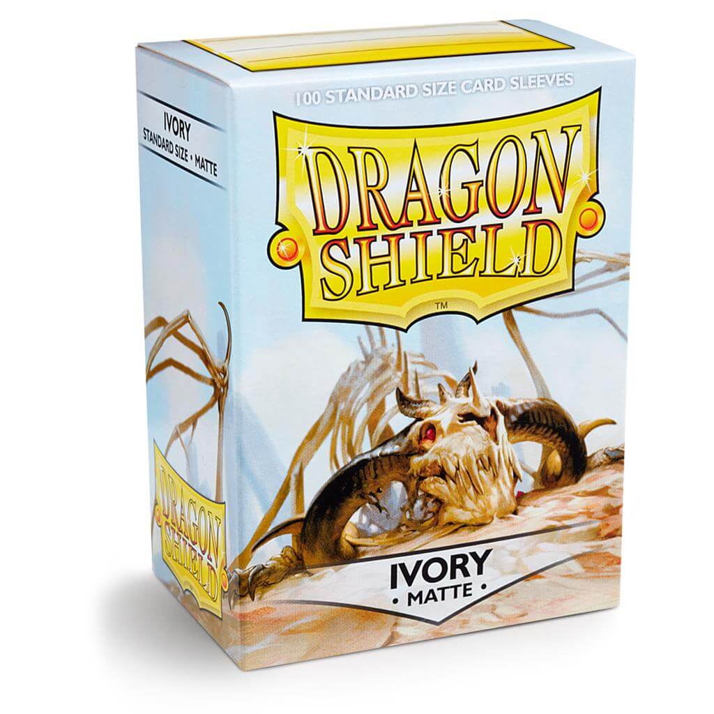 Accessoires Standard-size Dragon Shield Matte sleeves (63x88mm) met origineel draken artwork. Deze sleeves zijn PVC-vrij en geschikt voor kaartspellen zoals Magic: The Gathering, Pokémon TCG en Lord of the Rings TCG. Een box bevat 100 sleeves en is voorzi