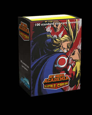 Accessoires It's fine now. Why? Because All Might flex sleeves have arrived! Go beyond with these My Hero Academia sleeves! Plus ultra!Textured matte back with All Might artwork and clear front.JASCO license sleeves are made with the same 'Tough as Scales