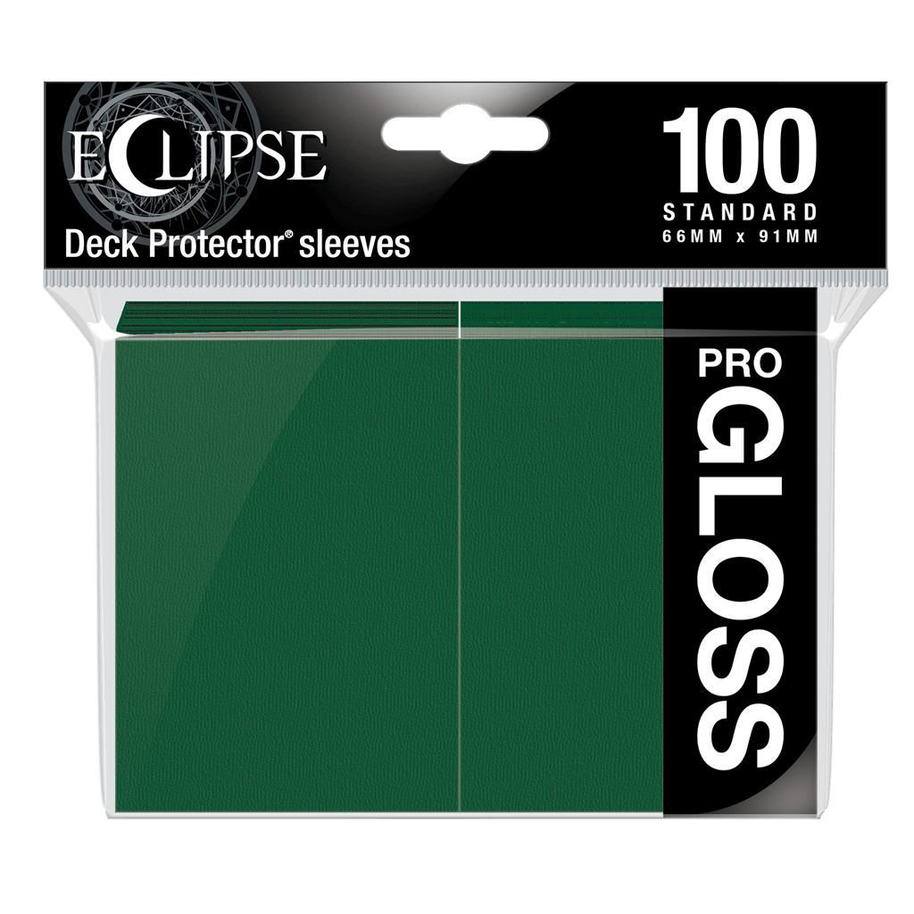 Accessoires Eclipse Deck Protector sleeves are now in 100ct packages, with three new colors! Royal Purple, Smoke Grey, & Forest Green. • New part numbers and color names to avoid ordering confusion. • Increased color and edge consistency. • All colors are