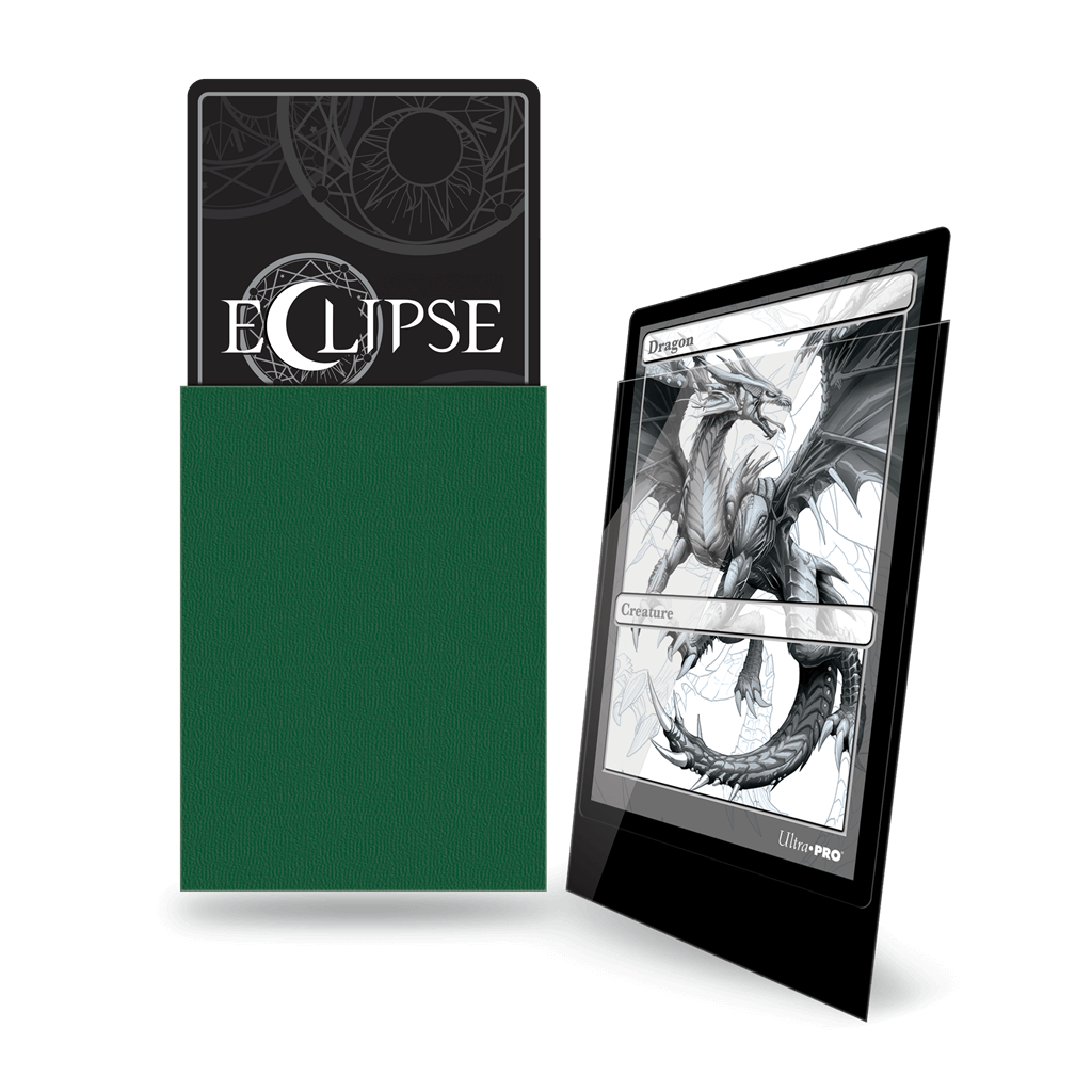 Accessoires Eclipse Deck Protector sleeves are now in 100ct packages, with three new colors! Royal Purple, Smoke Grey, & Forest Green. • New part numbers and color names to avoid ordering confusion. • Increased color and edge consistency. • All colors are