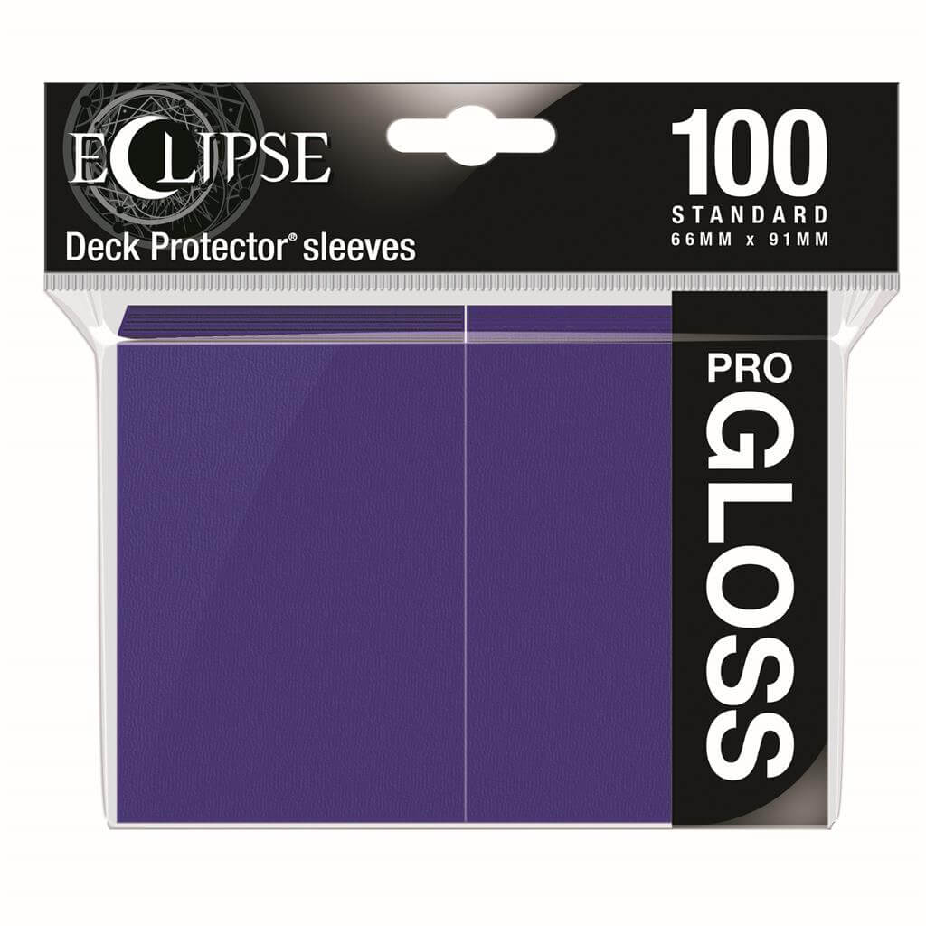 Accessoires Eclipse Deck Protector sleeves are now in 100ct packages, with three new colors! Royal Purple, Smoke Grey, & Forest Green. • New part numbers and color names to avoid ordering confusion. • Increased color and edge consistency. • All colors are