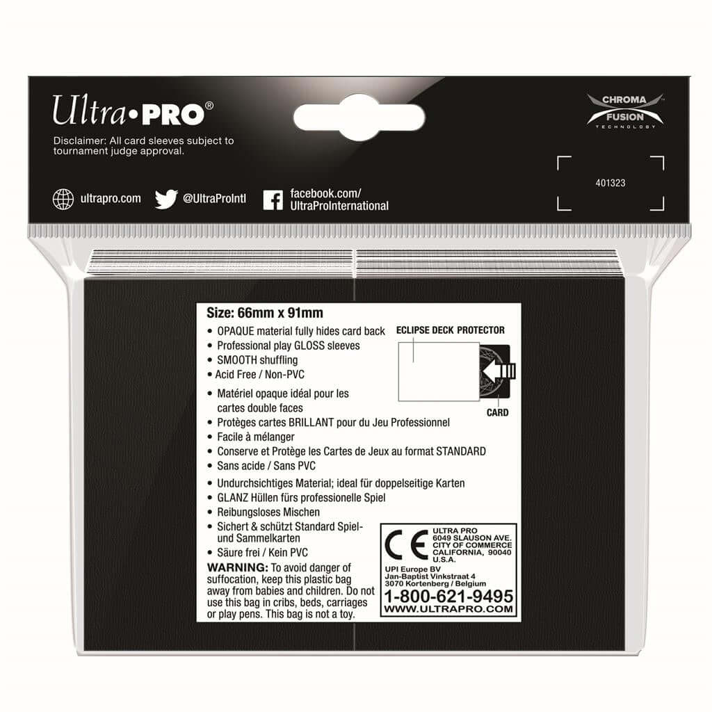 Accessoires Eclipse Deck Protector sleeves are now in 100ct packages, with three new colors! Royal Purple, Smoke Grey, & Forest Green. • New part numbers and color names to avoid ordering confusion. • Increased color and edge consistency. • All colors are