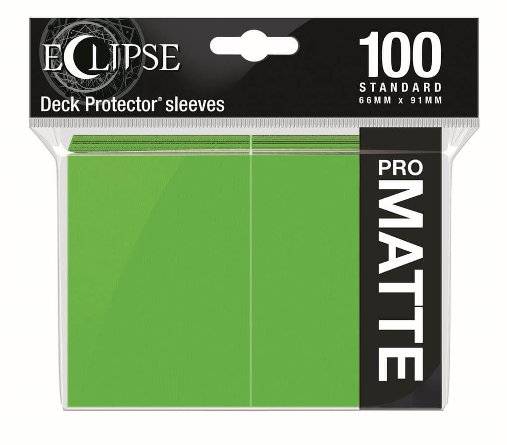 Accessoires Eclipse Deck Protector sleeves are now in 100ct packages, with three new colors! Royal Purple, Smoke Grey, & Forest Green. • New part numbers and color names to avoid ordering confusion. • Increased color and edge consistency. • All colors are