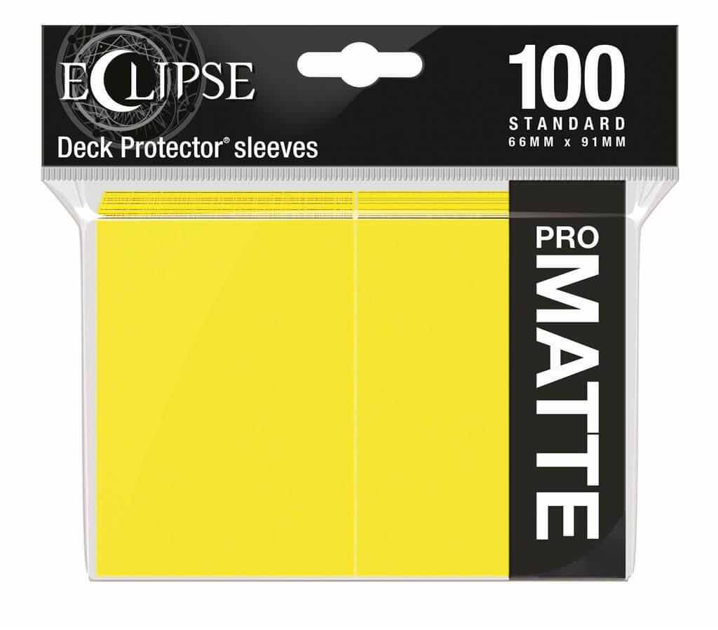 Accessoires Eclipse Deck Protector sleeves are now in 100ct packages, with three new colors! Royal Purple, Smoke Grey, & Forest Green. • New part numbers and color names to avoid ordering confusion. • Increased color and edge consistency. • All colors are