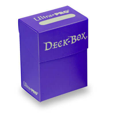 Accessoires Paarse deckbox solid voor het veilig bewaren en vervoeren van je speelkaarten.