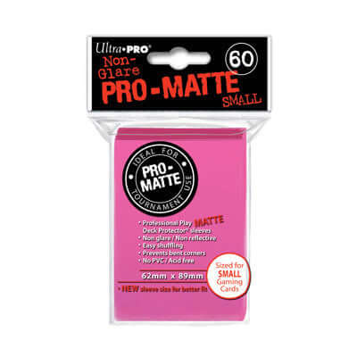 Accessoires Knalroze Deck Protectors Pro-Matte Non-Glare voor smalle kaarten (62x89 mm). Een pakje bevat 60 deck protectors.