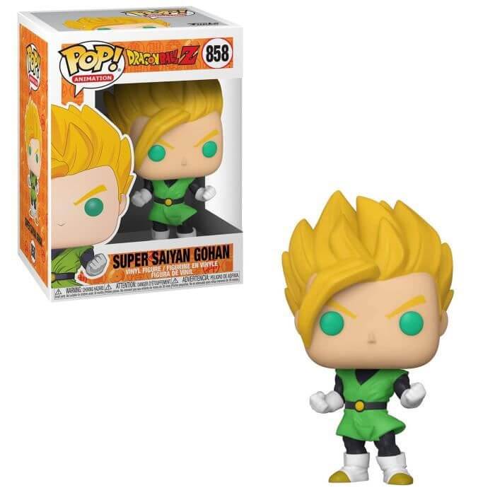 Dragon Ball Funko Pop! Animation van Super Saiyan Gohan uit Dragon Ball Z.De figure is gemaakt van pvc en is ongeveer 9 cm groot.Funko komt uit series 8 van DBZ.