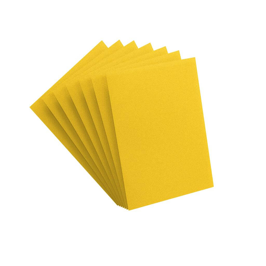 Accessoires Deze gele Matte Sleeves bieden een hoogwaardige bescherming voor standaard formaat kaarten van maximaal 64x89mm.
