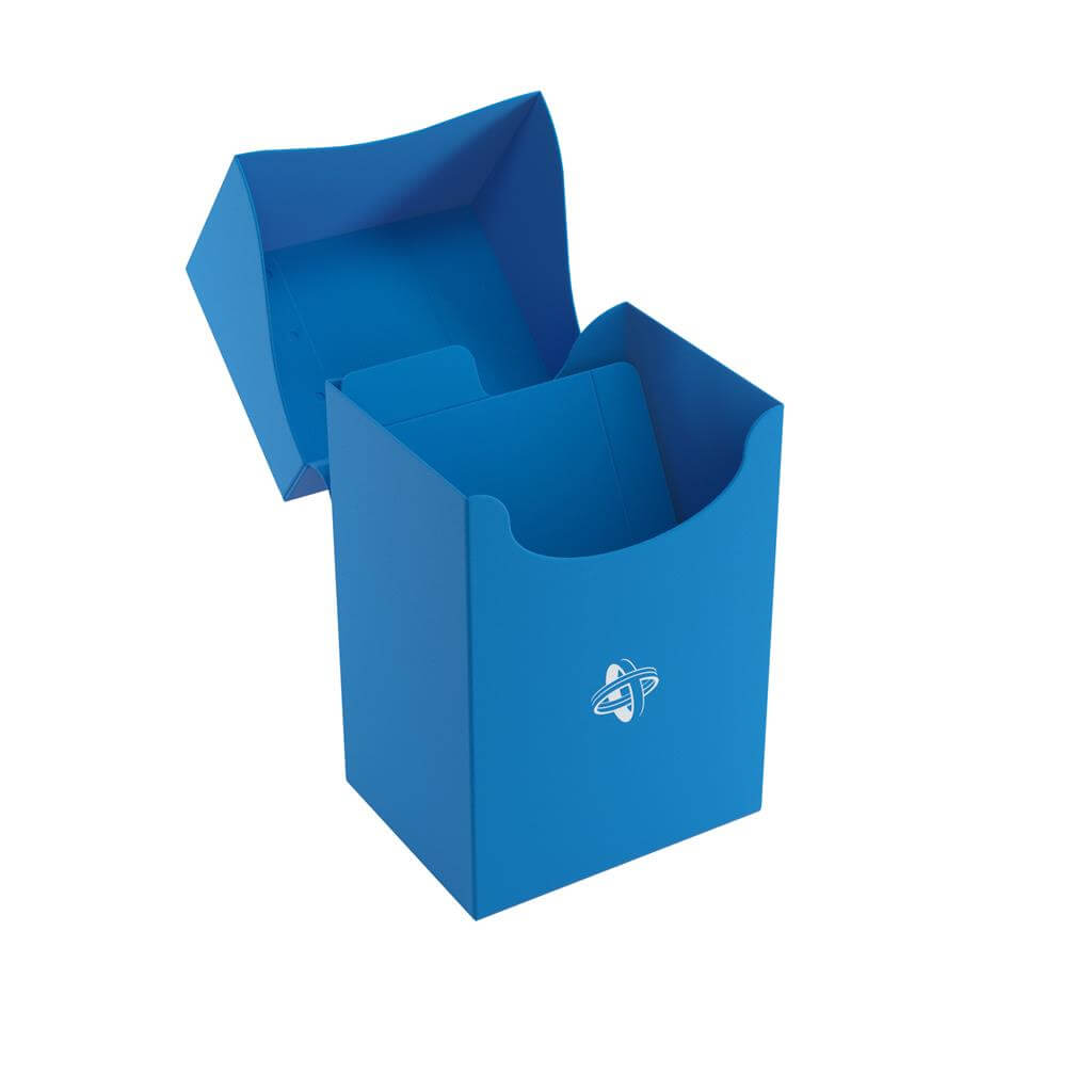 Accessoires Blauwe, casual deckbox die geschikt is voor het beschermen en opbergen van maximaal 80 kaarten met dubbele sleeves.
