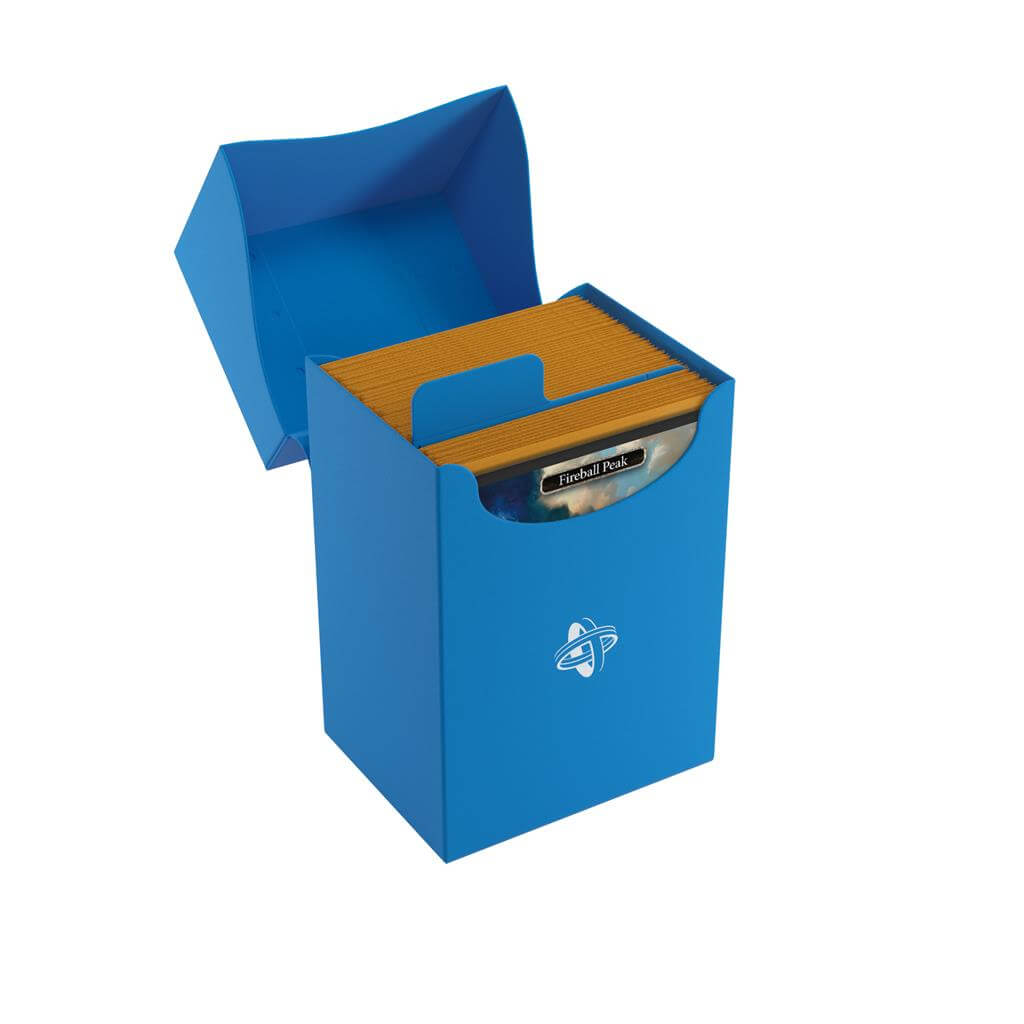 Accessoires Blauwe, casual deckbox die geschikt is voor het beschermen en opbergen van maximaal 80 kaarten met dubbele sleeves.