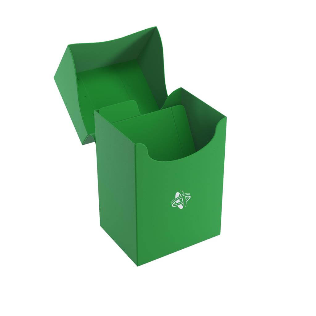 Accessoires Groene, casual deckbox die geschikt is voor het beschermen en opbergen van maximaal 80 kaarten met dubbele sleeves.