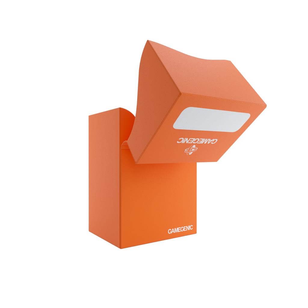 Accessoires Oranje, casual deckbox die geschikt is voor het beschermen en opbergen van maximaal 80 kaarten met dubbele sleeves.