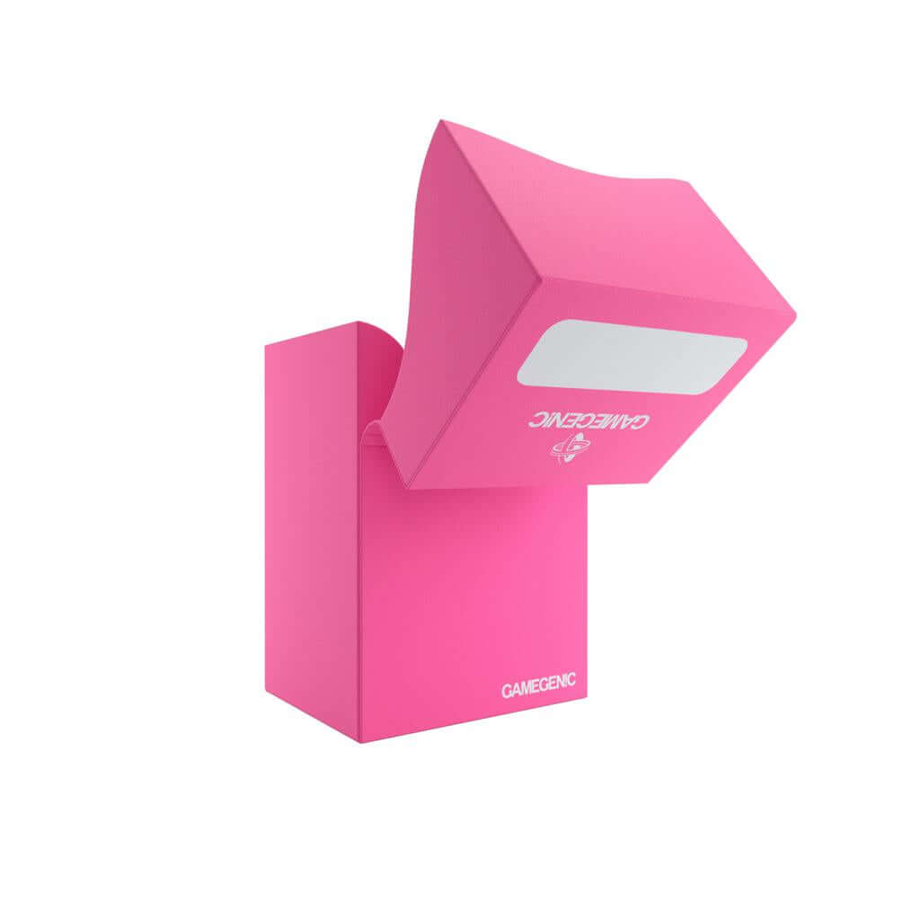 Accessoires Roze, casual deckbox die geschikt is voor het beschermen en opbergen van maximaal 80 kaarten met dubbele sleeves.